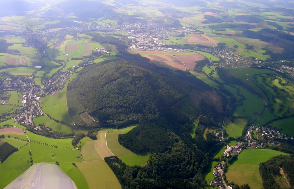 Der Wilzenberg von oben