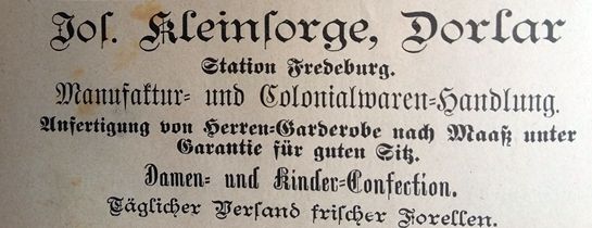 Das Adressbuch für die Stadt und den Kreis Meschede