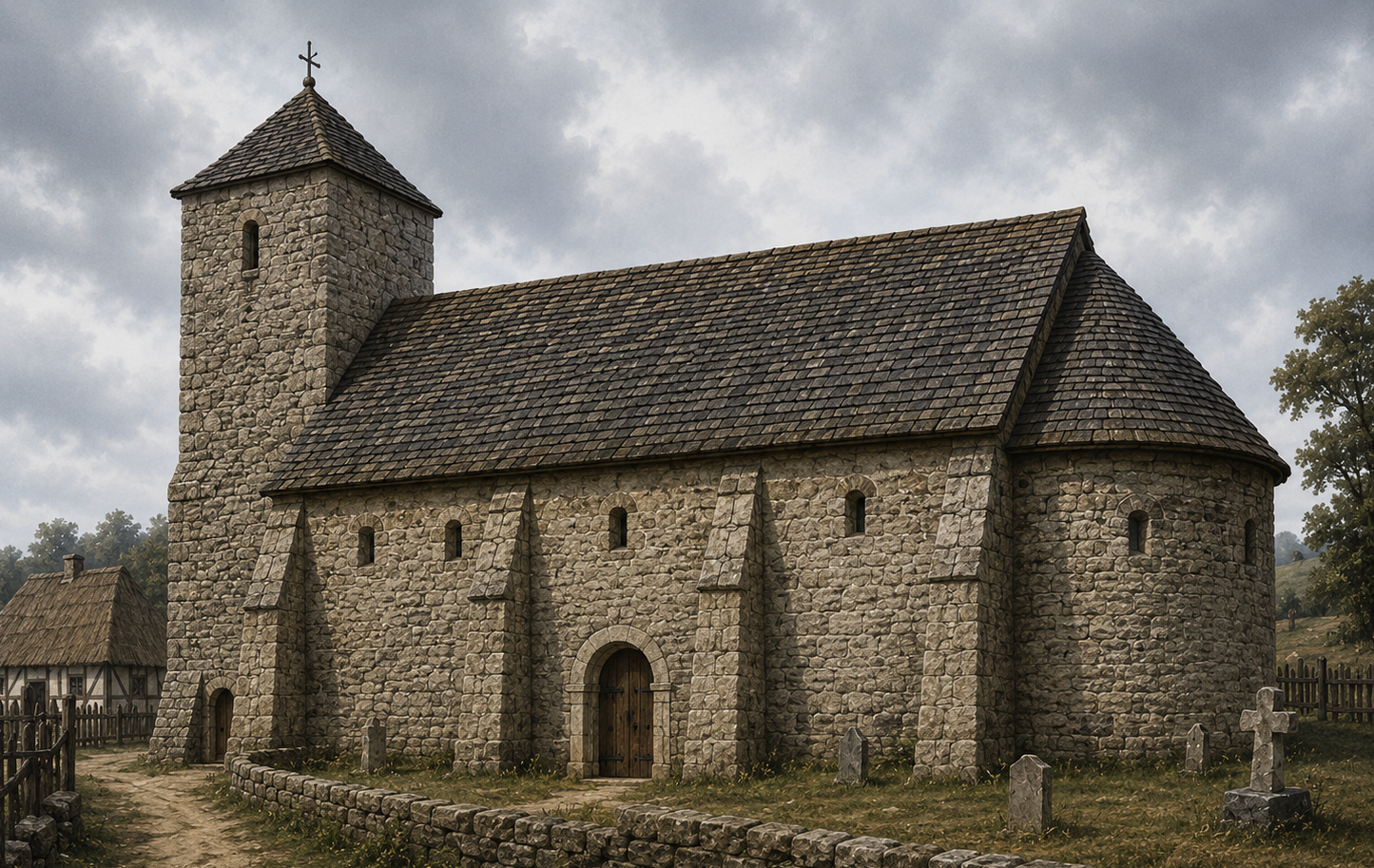 Die versunkene Pfarrkirche im oberen Negertal