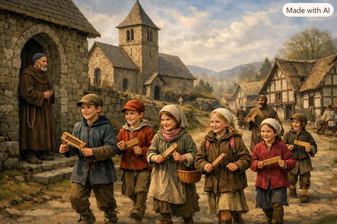 Osterkläppern in Brunskappel